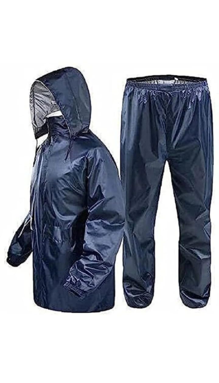 Waterproof Raincoat Suit for Women & Men – Hooded Jacket & Pants Set – Lightweight, Windproof, Breathable, Reusable Rainwear for Travel, Hiking, Camping, Biking & Outdoor Use