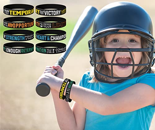 Baseball-Silicone-Bracelets-Birthday-Party-Motivational-Sports-Quotes-Baseball-Rubber-Inspirational-Silicone-Bracelets-Unisex-Baseball-Party-Gifts-Jewelry-Accessories-for-Boys-Girls-12-Pieces