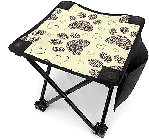 liyuzhu Tabouret Pliant Portable Chaise Pliante Siège Pliante Décor extérieur Petit Tabouret de Camping Camping Randonnée Chaise de randonnée légère Cover
