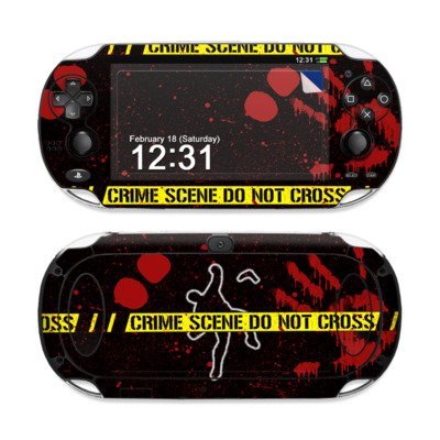 Crime Scene Design Protective Decal Skin Sticker (High Gloss Coating) for Sony Playstation PS Vita Handheld