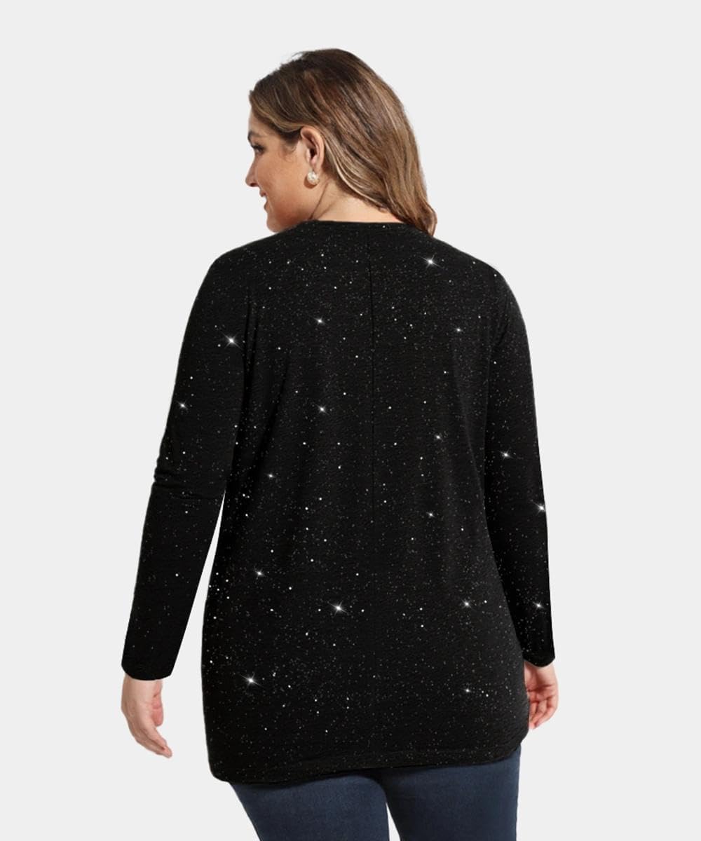 TIYOMI Plus Size Shirts Long Sleeve Tunic Tops for Women XL-5XL - Image 6