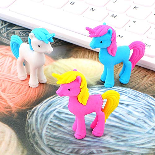 Exclusive Imported Stuff Cutest PRINCEESS Horse Shape Erasers – B’Day Return Gift Party Idea for Kids Birthday (12 PCS./lot)