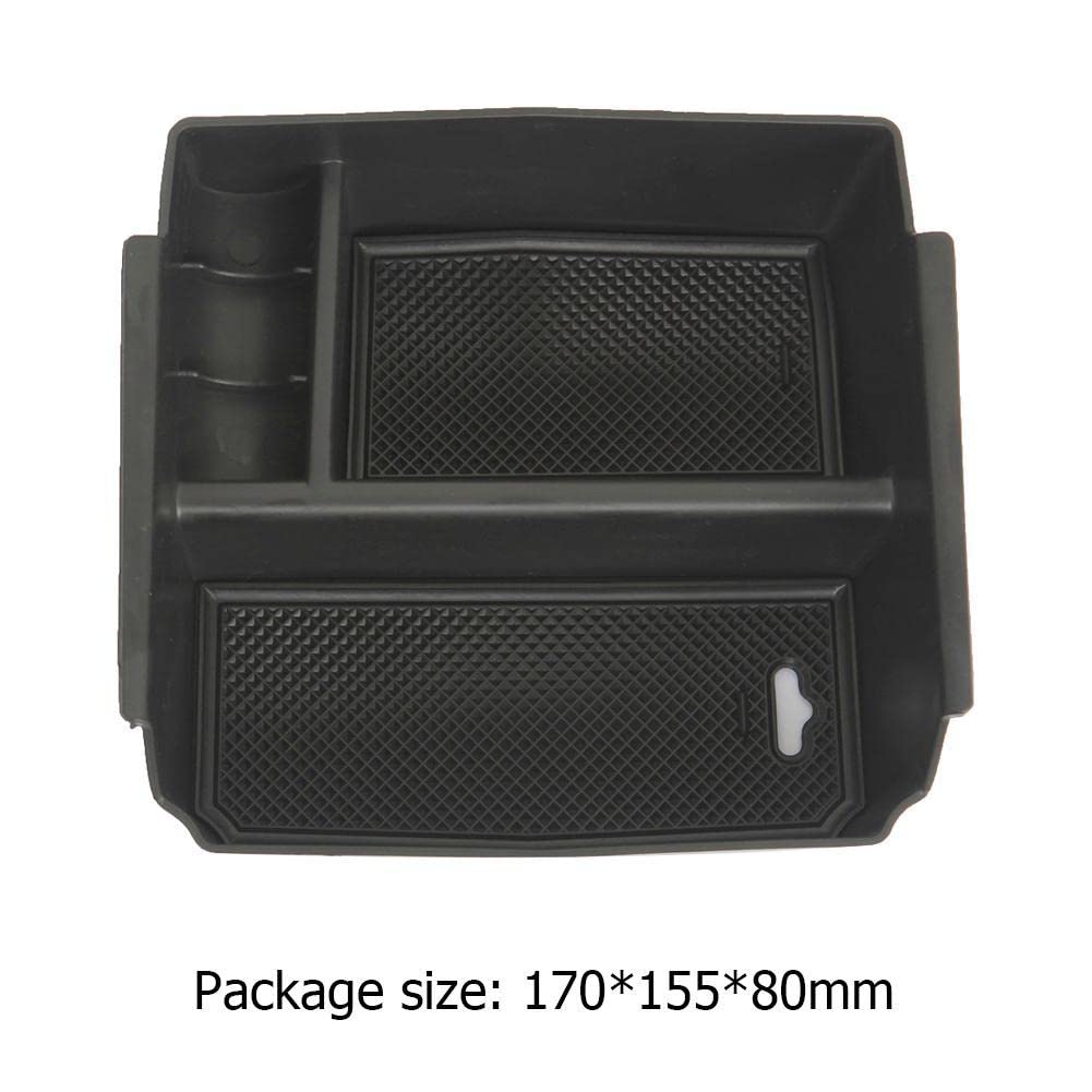 MUEdie Adatto per Jeep Wrangler JK 2011-2017, Bracciolo Auto Organizer Box, Console Centrale Bracciolo Resto Vassoio, Auto Storage Box Interno
