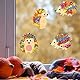 DATIFF 9 Stück Igel Bastelsets für Kinder Herbst Igel Kreativsets zum Basteln Kreative Kunst Kunsthandwerk Bastelhandwerk Ideale Bastelkoffer Herbstdeko mit Pailletten Moosgummi für Herbstzeit