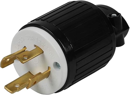 Miniatura 1 de Nema L14-30P 30A 125250V 3 polos 4 cables de bloqueo de grado industrial enchufe macho, bloqueo giratorio industrial L14-30 L14-30 enchufe de