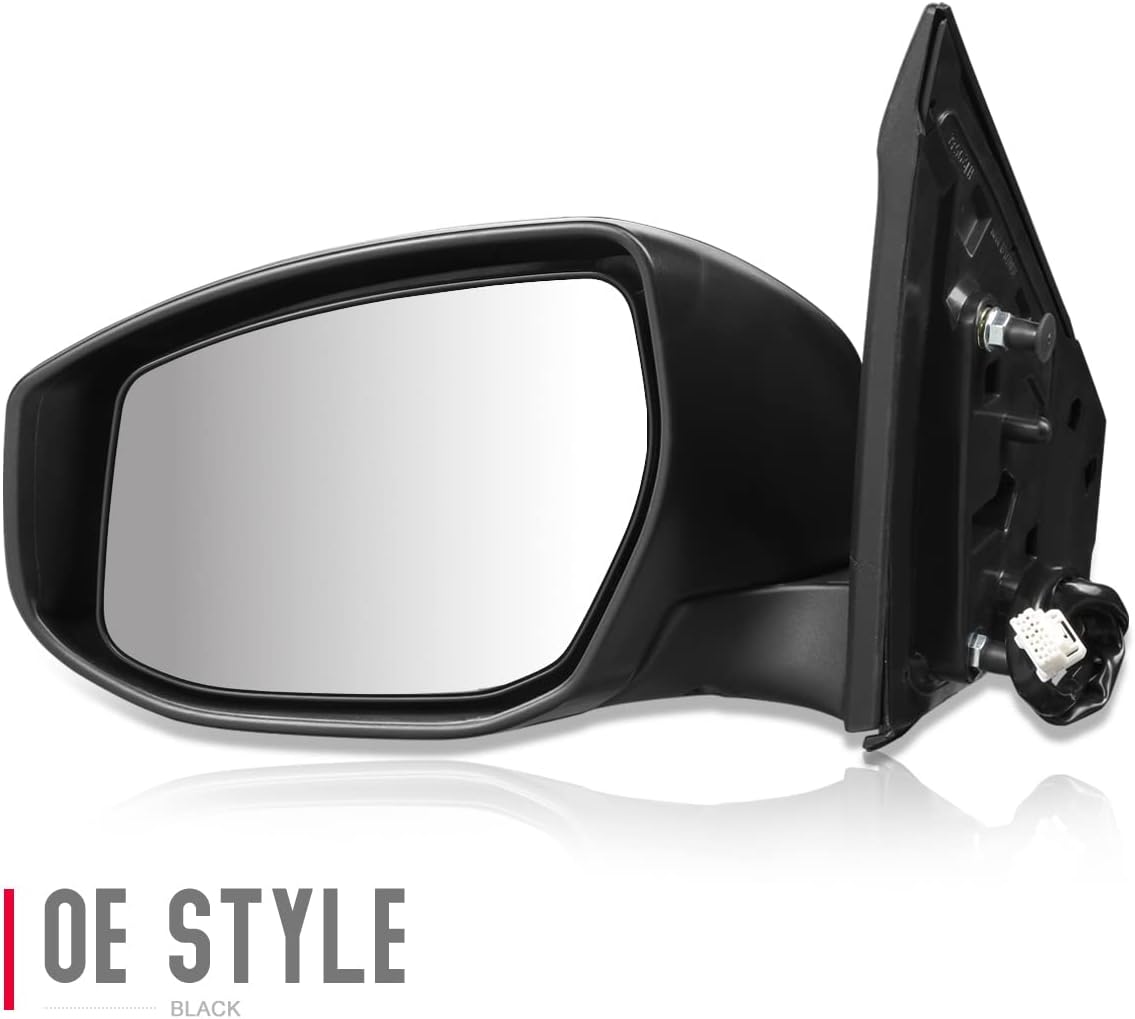 DNA Motoring OEM-MR-NI1320268 Left Driver Side Powered Non-Heated Folding Rear View Mirror w/Turn Signal Compatible with 2016-2019 Sentra