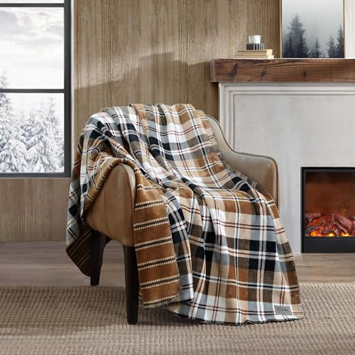 Eddie Bauer - Blanket, Super Soft Reversible Plush...
