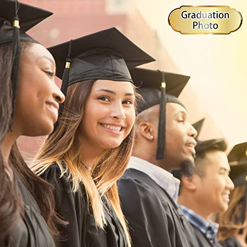 BOOSHMall Bachelor Hut, Abschluss Hut Doktorhut Graduation Hat Absolventenkappe Bachelor Absolventenhut für Abschlussfeiern vom Studium, Abitur, Hochschule, Universität - Schwarz
