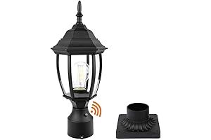 Dusk to Dawn Outdoor Light Pole Post