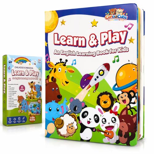 Image of 12-in-1 Interactive Musical Learning Book for Kids (1-5 Years) - Wonderful Gift | Learn and Play Sound Book with Fruits, Transportation and More | Educational Musical Toy