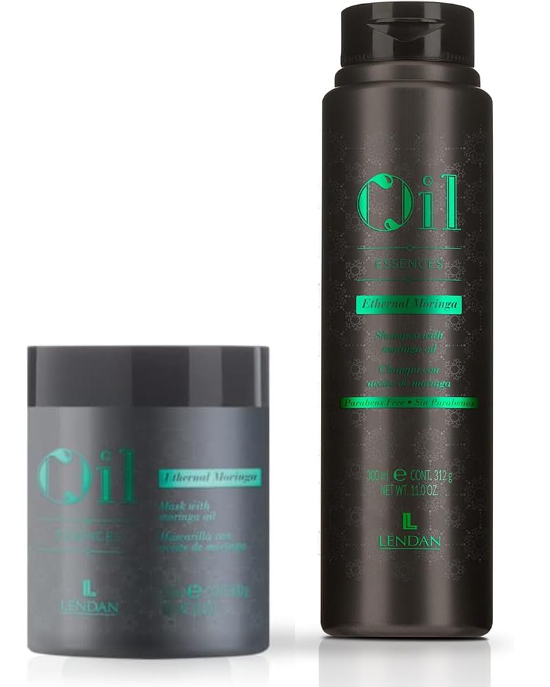 Lendan Pack 2 - Shampooing Oil Essences Ethernal Moringa - 300 ml + Masque 500 ml - Pack 2