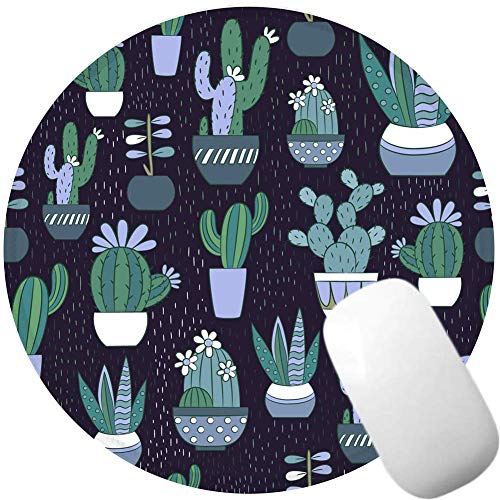Round Mouse Pad, Cactus Mouse Pad, Cactus Mousepad, Cactus Office Decor Mouse Mat, Desk Accessories Succulent Mouse Pad #TOP5