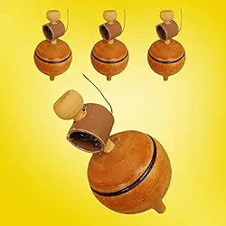 Pião Seguro MASTER | Madeira 13cm | Retro | (3 Unidades) 5 PONTOS@