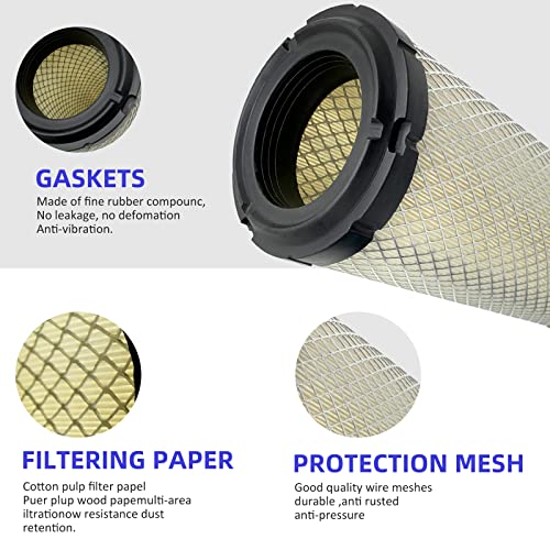 2 Sets P821575 & P822858 Outer Air Filter & Inner Filter Compatible with Donaldson FPG05 Air Cleaners, Replaces 6672467 6672468 - Thumbnail 2