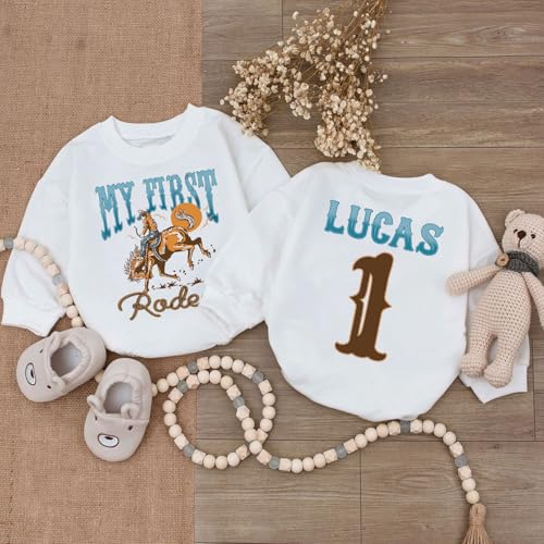 Personalized One Year Down Football Sweater Romper, First Birthday Outfit Boy2