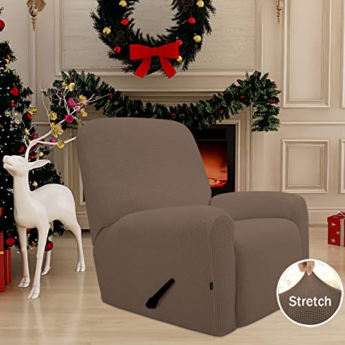 image for Easy-Going Recliner Stretch Sofa Slipcover Sofa Cover 4-Pieces Furnitu