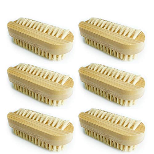 Wood Nail Cleaning Brush for Fingernail 6 Pcs