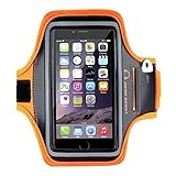 Gear Beast Sport Gym Running Armband for iPhone 6s Plus, 6 Plus, Note 7, 5, 4, S7 Edge, S6 Edge Plus, Motorola Moto X Pure, Droid Maxx 2, Droid Turbo 2, HTC One M9, Key Holder, Reflective Safety Band