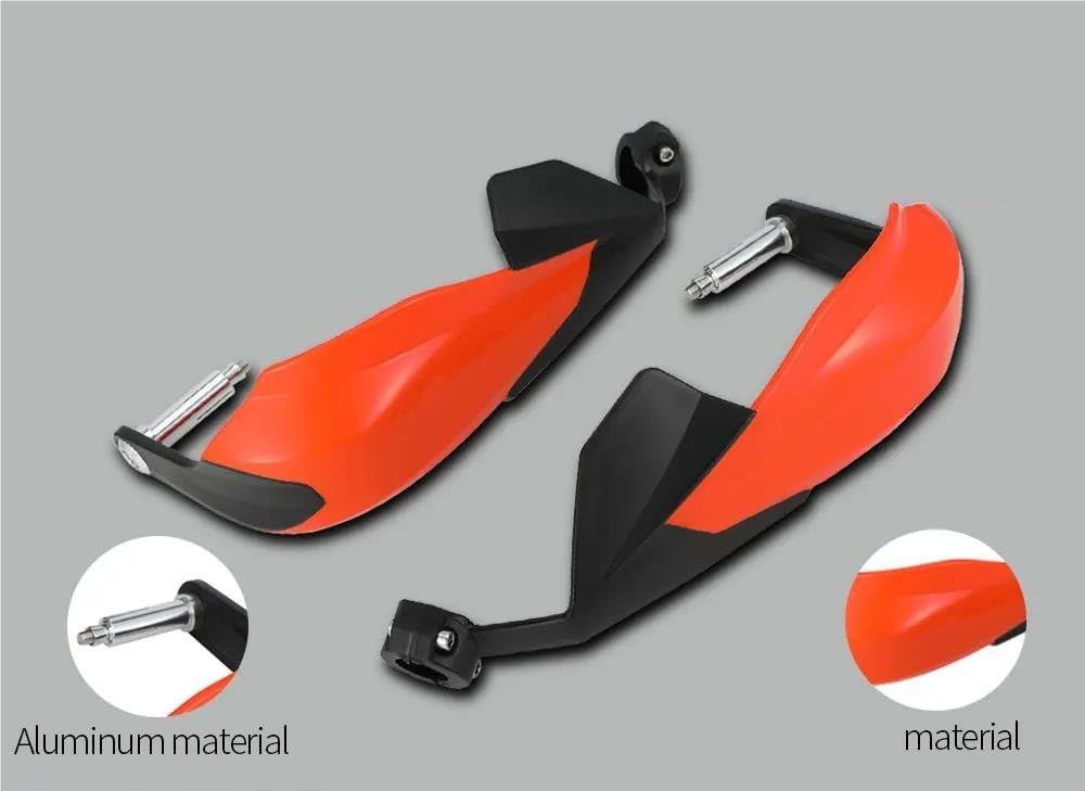 Protectores Manos Moto Protector Manos Universal Motocicleta Protector Manija Protector Palanca Embrague Freno Prueba Viento Protector Parabrisas(White)