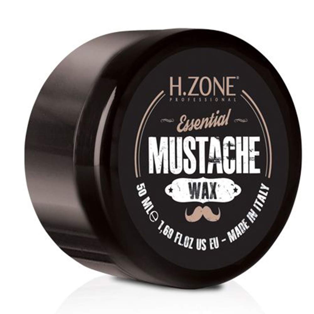 Kit Barba e Baffi + Spazzola H-Zone Essential Beard - Set Composto da Shampoo, Balsamo, Olio, Cera e Spazzola Barba con setole in cinghiale rinforzato + ALTÉAX® Beauty - Ottima Idea Regalo