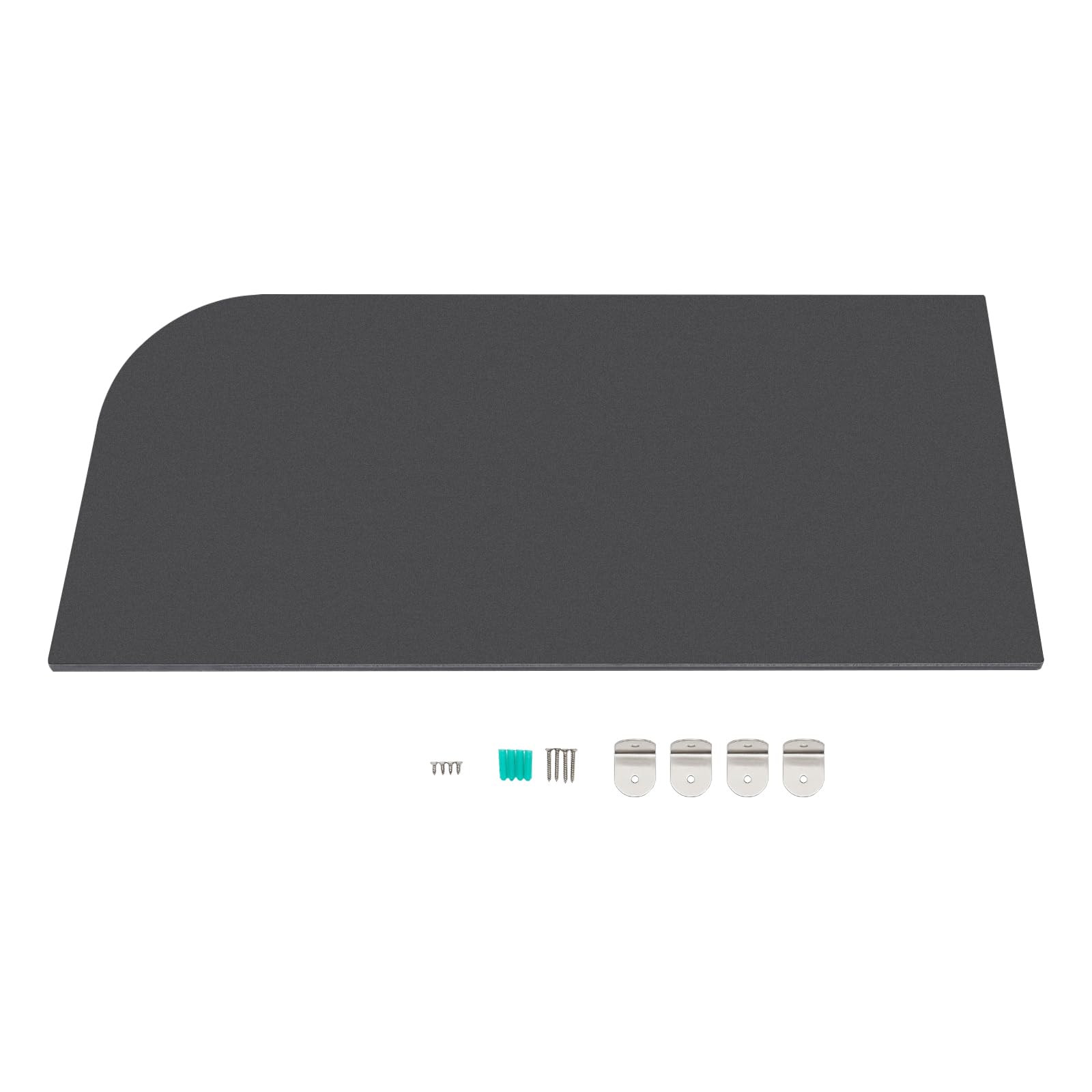 Paroi de séparation pour urinoirs - 40 x 90 cm - Angle rond - Mur d'écran stable pour cinémas, restaurants et toilettes publiques