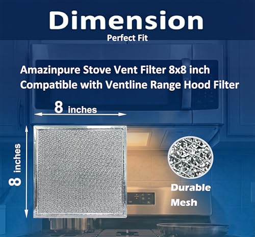 Filtre à graisse en maille d'aluminium Ventline BCC024600 20x20 cm - Lot de 4 - 2