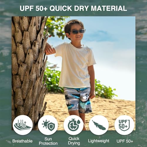Image of Kanu Surf Boys' Avalon Quick Dry UPF 50+ Beach Swim Trunk