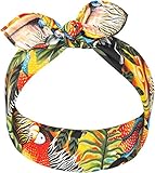 53cm x 53cm Küstenluder Damen Haarband Lahela Papagei Tukan Bandana Mehrfarbig 53cm x 53cm
