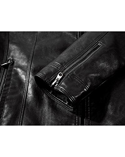 Men's Casual Faux Leather Jacket4