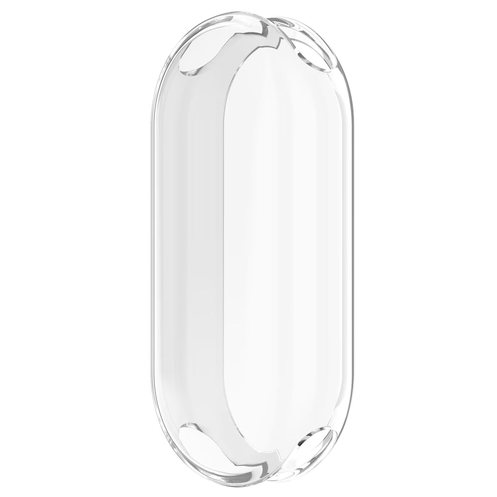 Etui kompatybilne z Xiaomi Smart Band 9, smukłe i miękkie TPU odporne na upadki, odporne na zarysowania, etui ochronne na zegarek kompatybilne z Xiaomi Smart Band 9. (przezroczysta biel)