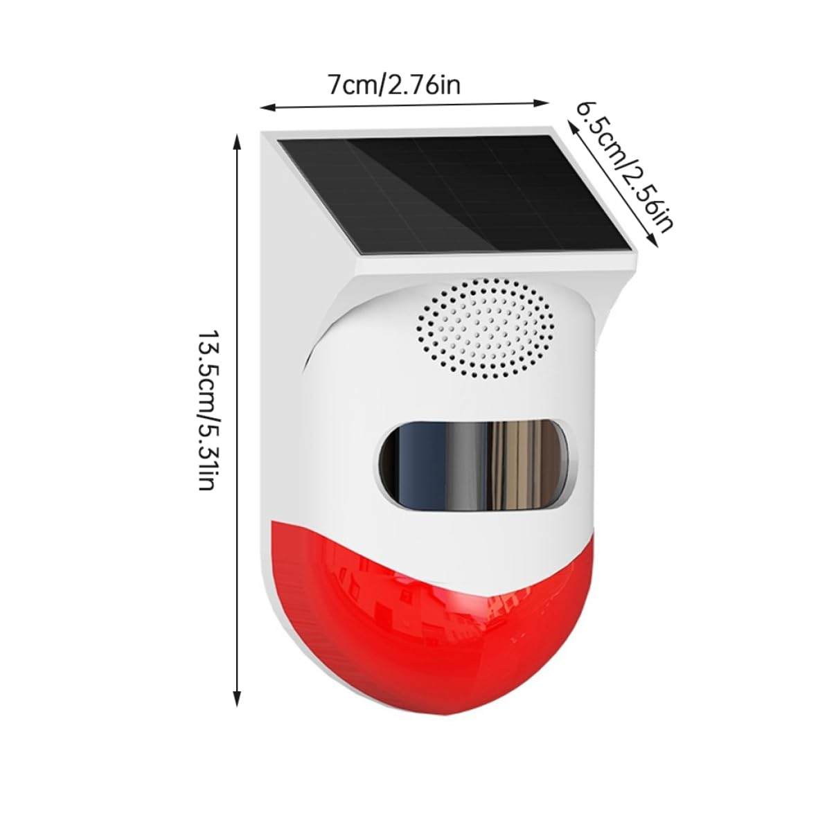 Alarma del Sensor de Movimiento Solar Detector Anti-pé Que está al Aire Libre con un Control Remoto Ruidoso
