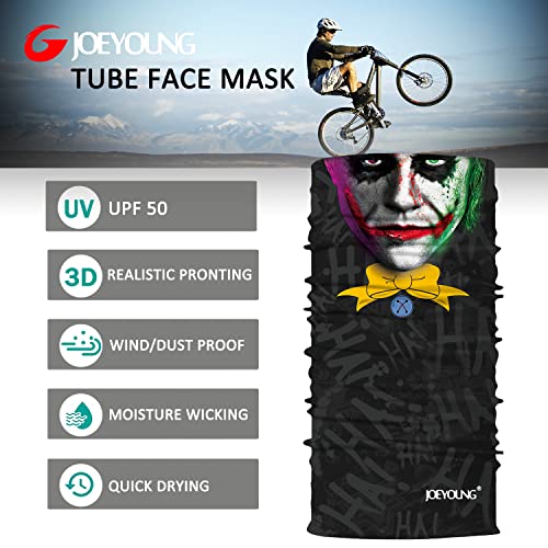 JOEYOUNG Skull Face Mask UV Sun Dust Neck Gaiter Bandana Headwear Motorcycle3