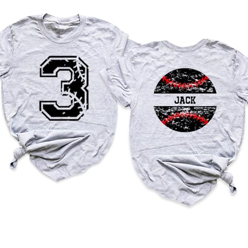 Customized Baseball Shirt, Custom Baseball Jersey, Baseball Mom T Shirt, Baseball T-Shirt Front and Back Print, Add Your Own Team Number, Game Day Shirt, Softball Tshirt