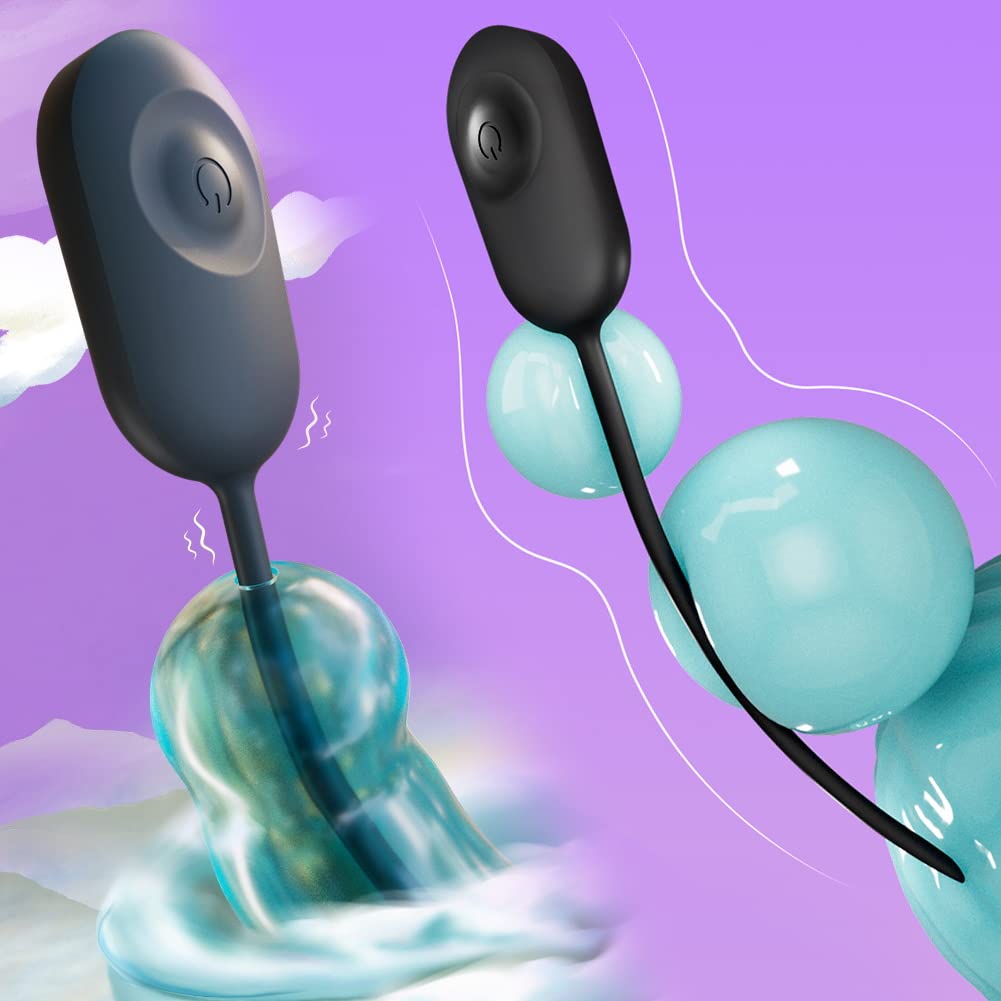 Roluck Dilatatori uretrali 10 modalità di vibrazione Dilatatore per pene in silicone Silenzioso, impermeabile, ricaricabile via USB Flessibile e liscio Giocattolo sessuale per uomini principianti