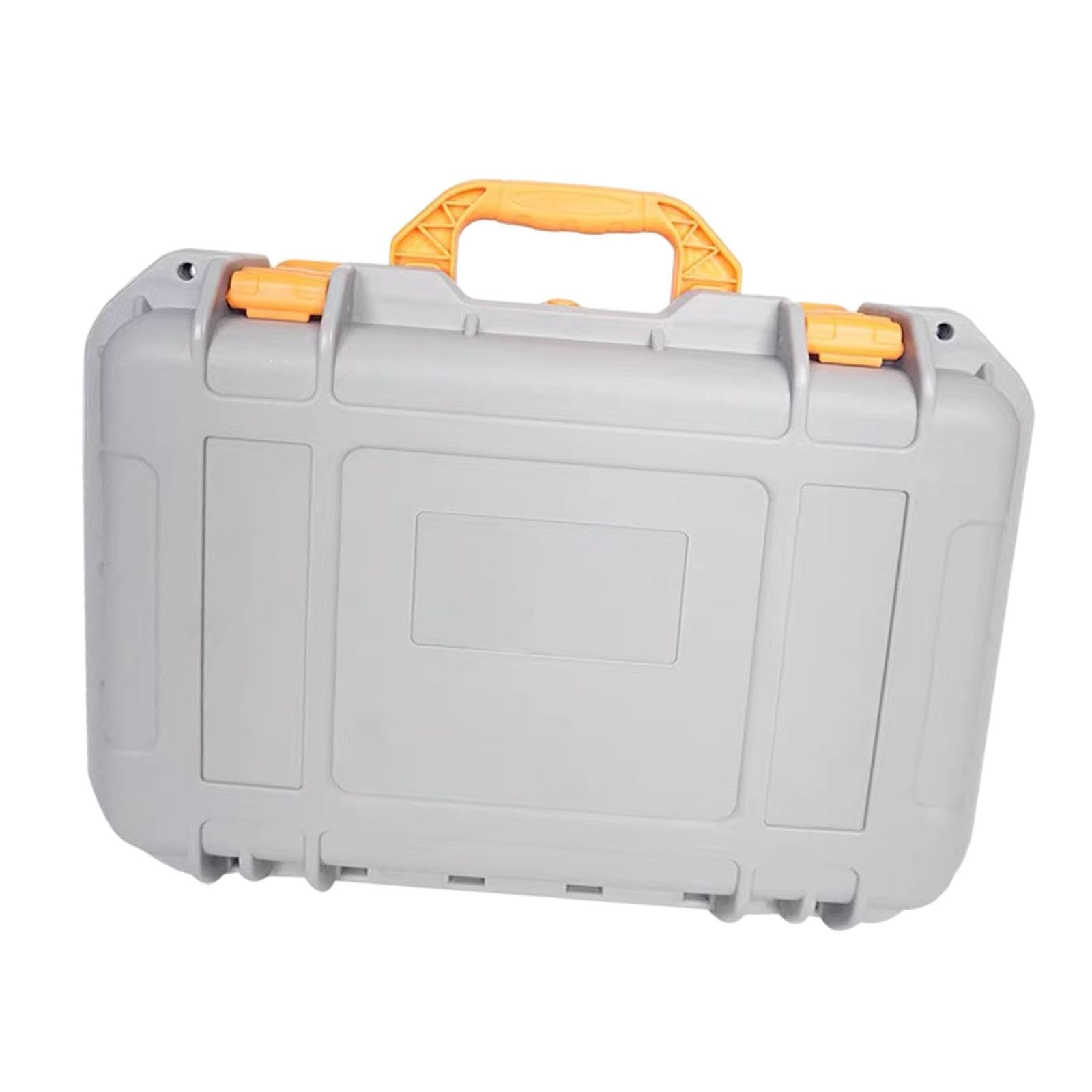 MagiDeal Estuche rígido de transporte, caja de herramientas, organizador de almacenamiento protector sellado con relleno de espuma para accesorios de, Gris Claro