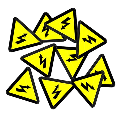 Autocollants de haute tension jaune pour panneau électrique : sécurisez vos boîtes en école