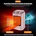 FOCHEA Calefactor Eléctrico Cerámico 1800W Bajo Consumo Calentador de Aire Caliente y...