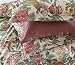 Eikei Home Chinoiserie Chic Peacock Floral Duvet Cover Paradise Garden Botanical Bird and Tree Branches Vintage Stylized Long Staple Cotton Bedding Set (Queen, Autumn Red)