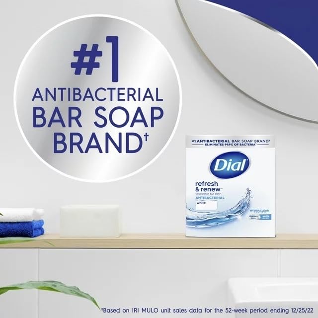 Dial Pack Of 16 Bars Classic White Antibacterial Bar Soap