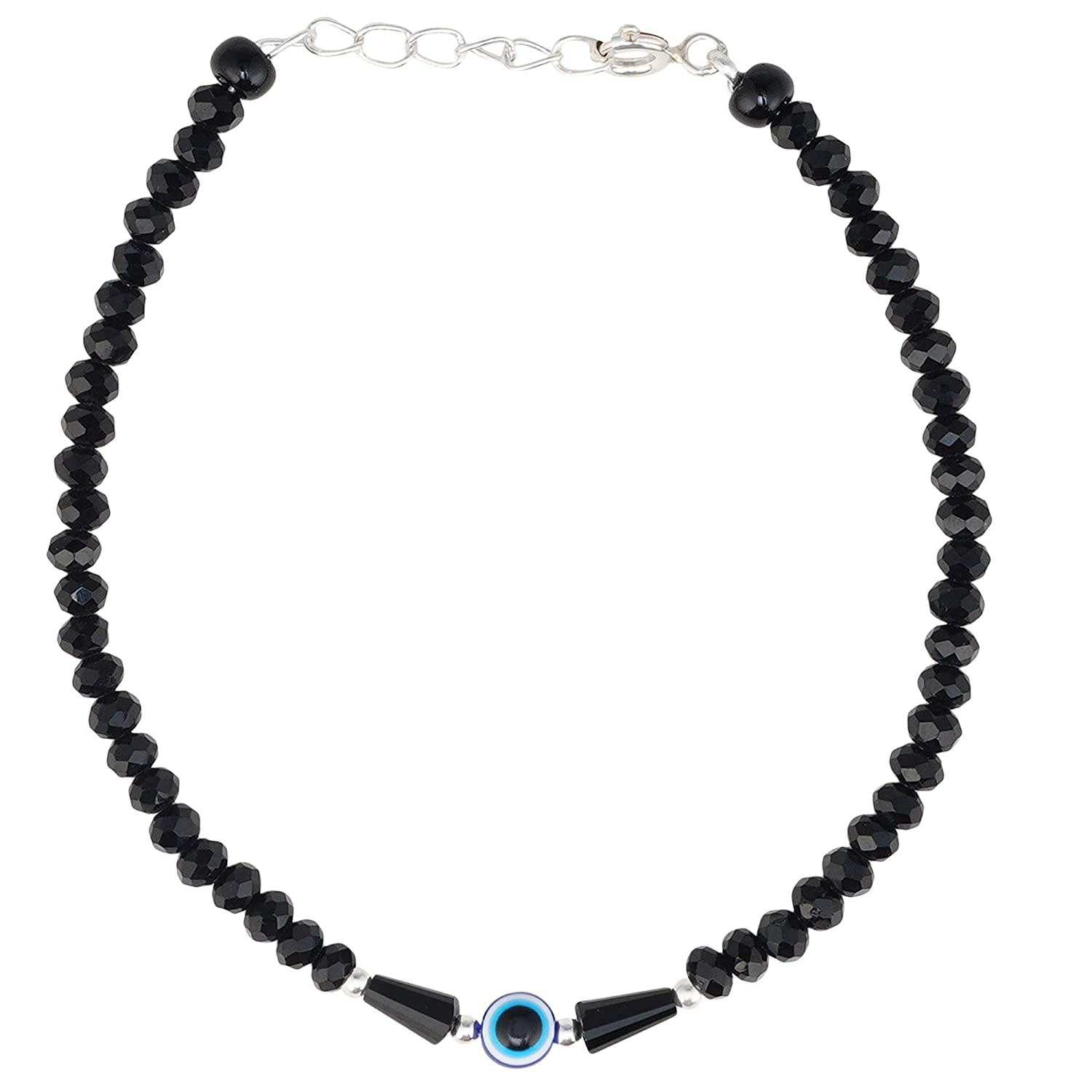 DHRUVS COLLECTION 925 Pure Silver Adjustable Nazariya Bracelet For Girls & Women (Design 5) (B0BT2737BR) Amazon Price History, Amazon Price Tracker