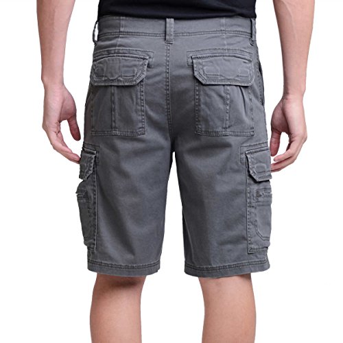UNIONBAY Men's Wyatt Stretch Cargo Short (40, Gray)