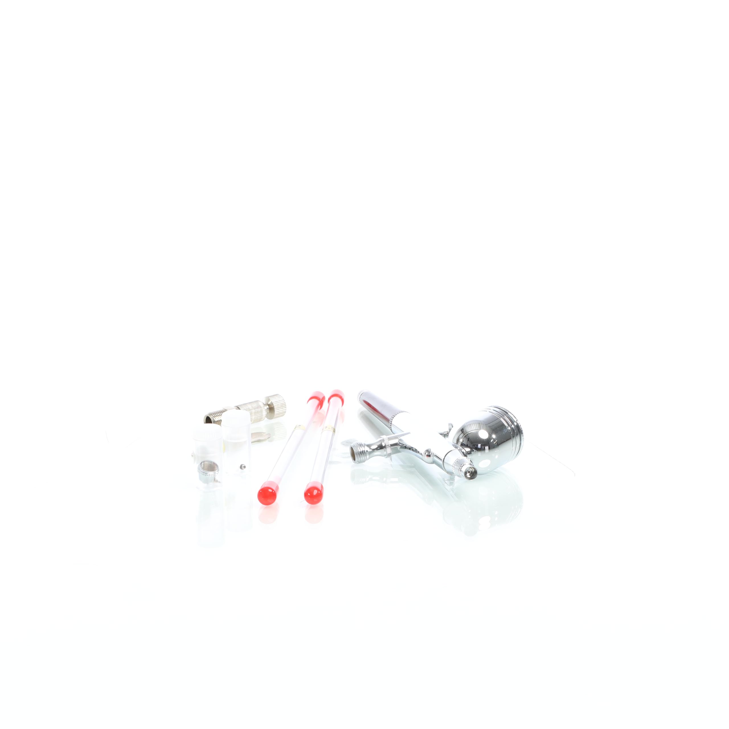 Wiltec Aerografo doppia azione mod.130T, serbatoio 7 ml, ugelli 0,2, 0,3 e 0,5 mm, Aeropenna per aerografia