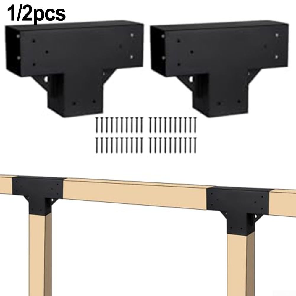 Kit Supports Pergola Angle Robuste Pour Bois 10,2 X 10,2 Cm - Fixation Jardin Et Extérieur
