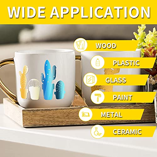 Lya Vinyl 16 Pack Holographic Vinyl Set for Cutting Machine - 12" x 12" Permanent Holographic Vinyl Sheets for Decor Sticker, Party Decoration, Car Decal