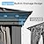 Domi 12’ x 16’ Outdoor Hardtop Gazebo, Upgraded Metal Gazebo with Galvanized Steel Double Roof, Heavy Duty Canopy Permanent Pavilion for Patio Lawn and Garden, Curtains and Netting Included, Grey