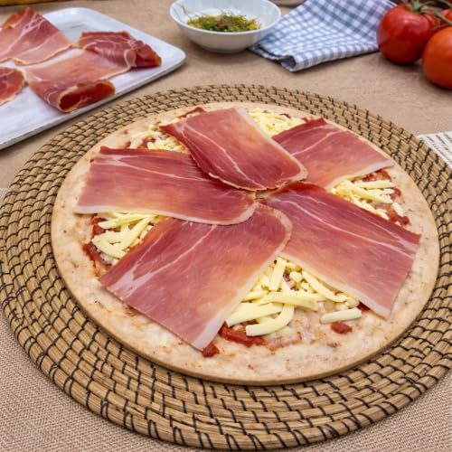 Pizza Baja en Calorías sin Harinas con Pechuga de Pavo y Champiñones | Natur Pizza | Diet Premium | 380 g