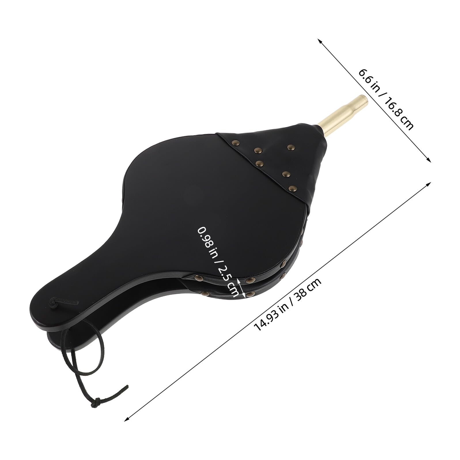 Toyvian Soffietto per Caminetto in Legno 38x17 Cm Soffiatore Manuale per Stufa a Legna e Barbecue Accessorio per Alimentazione Fuoco All’aperto e Campeggio
