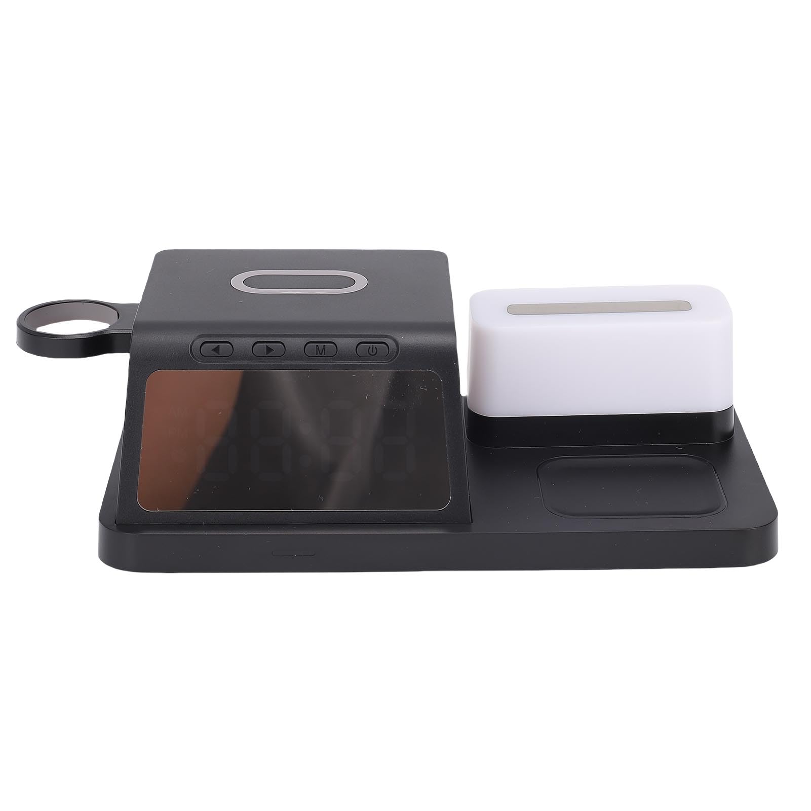 Cryfokt Stazione di Ricarica Wireless, Sveglia con Ricarica Rapida 15W