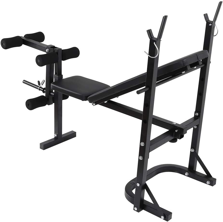 Buy Kenxen Adjustable Olympic Workout Bench with Squat Rack, Leg