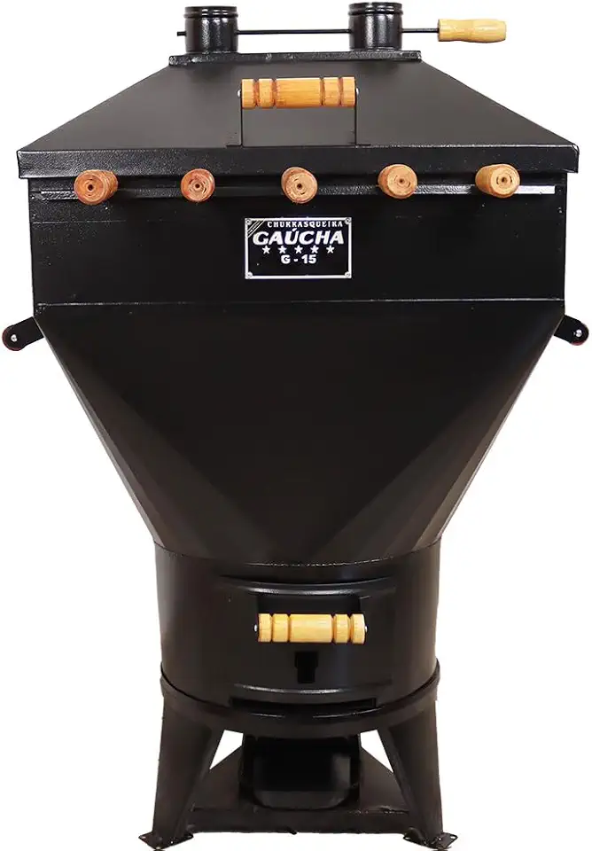 Churrasqueira a Bafo 15kg com 5 espetos Profissional G15